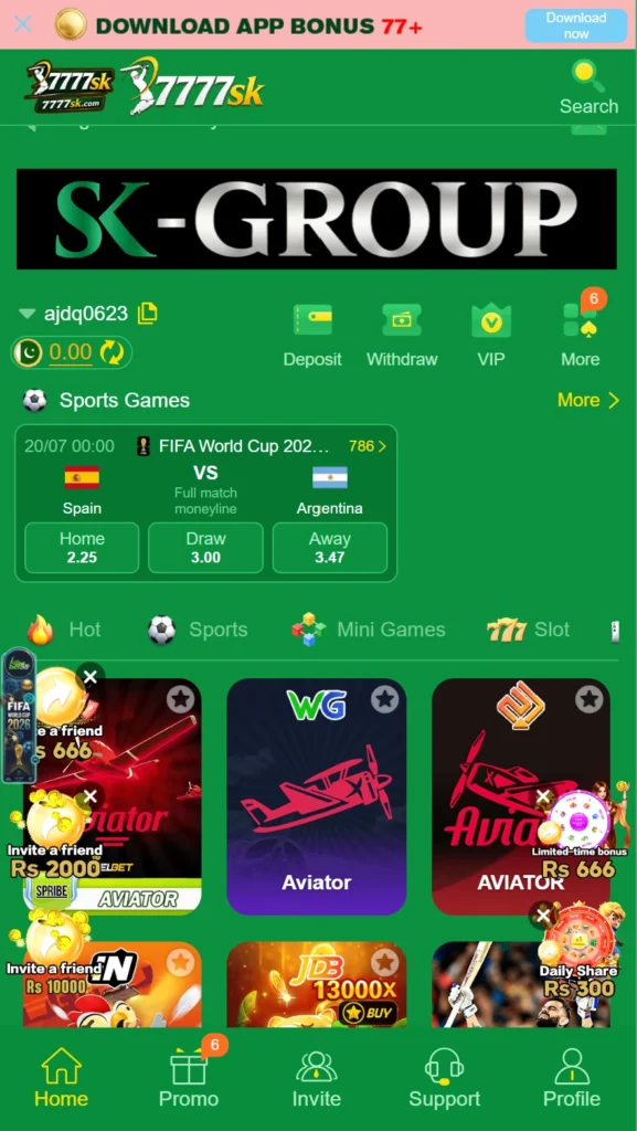 7777 Sk Game